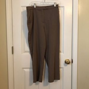 Women’s Investment Petites slacks  in brown and size 14 PS